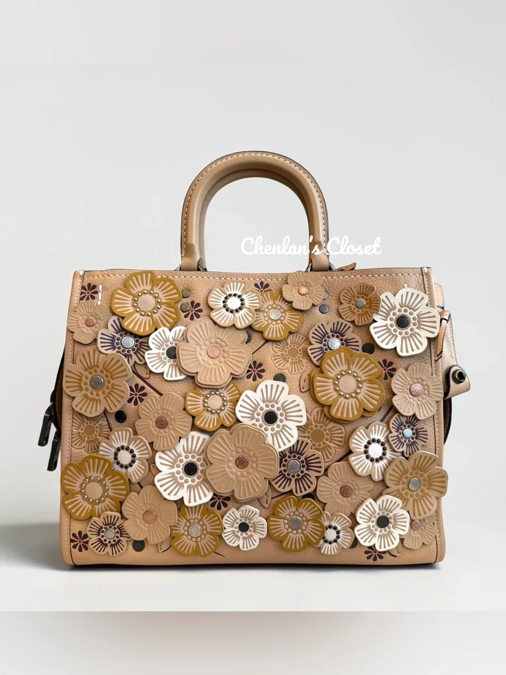 Like New Coach Rogue 30 Tea Rose Satchel